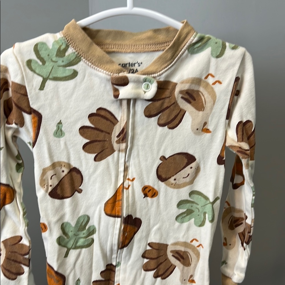 Carter’s Fall Footies | Toddler Fall PJs | Halloween Jammies | Thanksgiving - Picture 5 of 8
